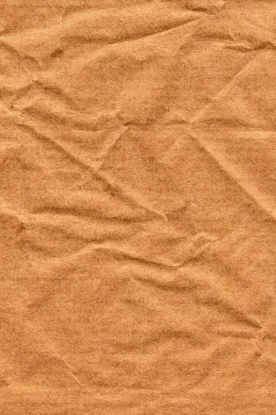 Kahverengi Kraft kağıt kaba ezilmiş buruşuk Grunge doku geri dönüşüm — Stok fotoğraf