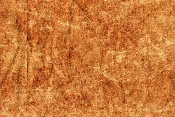 Újra barna nátronpapirból durva zúzott gyűrött fehérített foltos Grunge textúra — Stock Fotó