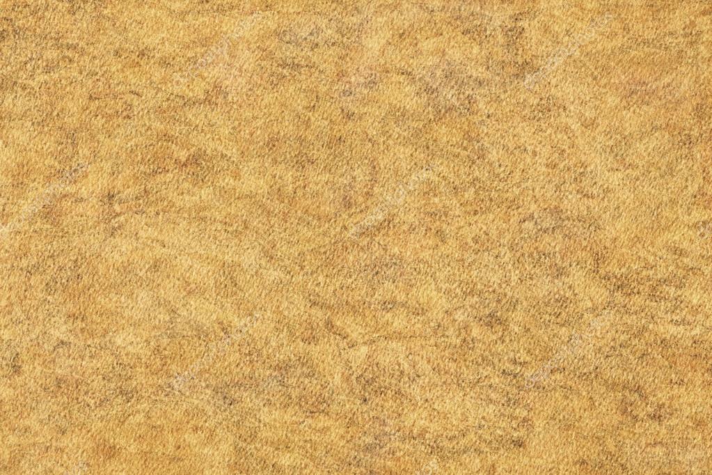 Watercolor Recycle Yellow Ocher Paper Coarse Blotted Mottled Grunge