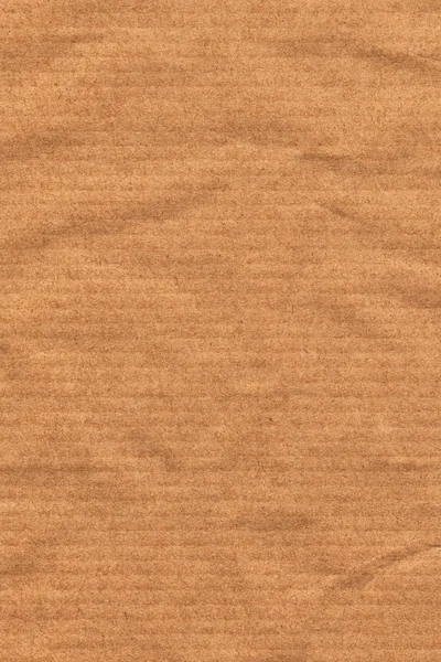 Recycle Striped Brown Kraft Paper Crumpled Grunge Texture — Stock Photo, Image