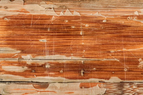 오래 된 풍 화 위험 스런된 나무 패널 금이 긁힌된 벗 겨 그런 지 질감 — 스톡 사진