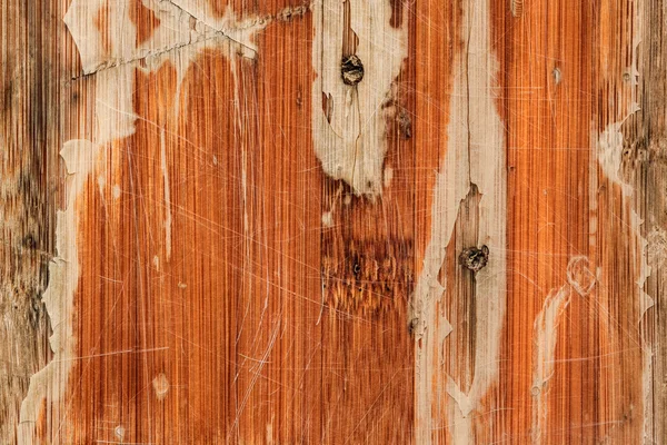 Старая погодная лакированная деревянная панель с потрескавшейся колючей текстурой гранжа — стоковое фото