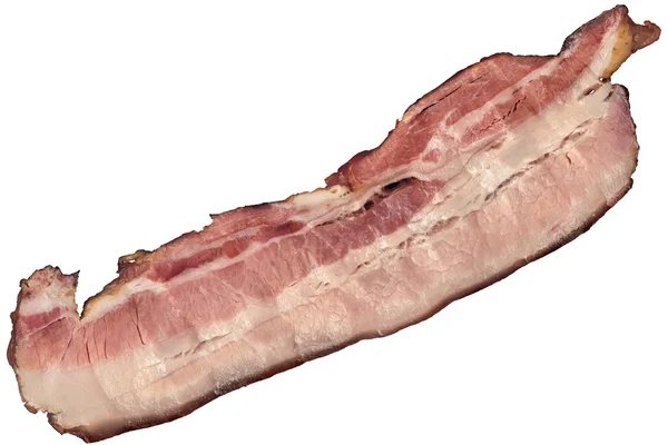 Pork Belly Rasher aislado sobre fondo blanco — Foto de Stock