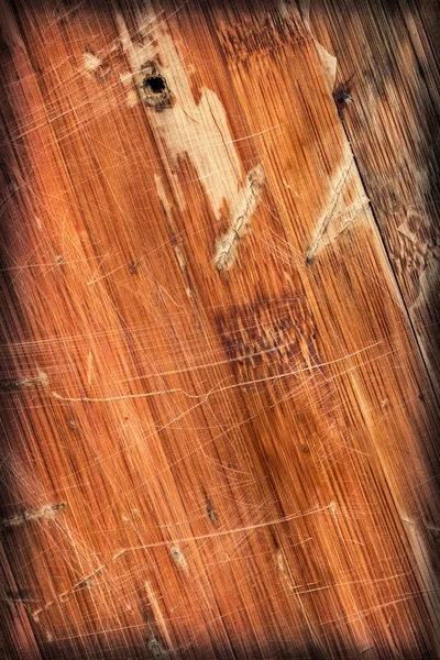 Старая лакированная деревянная панель с потрескавшейся кожурой Vignette Grunge Texture — стоковое фото