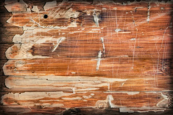 오래 된 위험 스런된 나무 패널 금이 긁힌된 벗 겨 바 림 그런 지 질감 — 스톡 사진