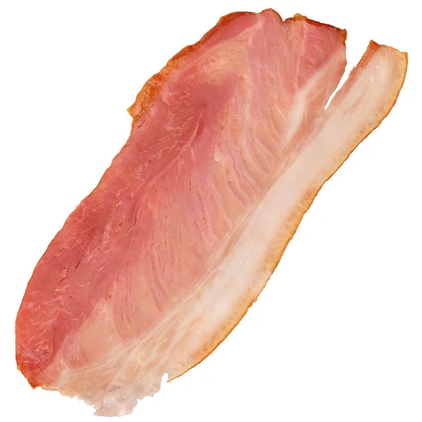Pork Ham Rasher Terisolasi di Latar Belakang Putih — Stok Foto