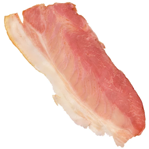 Pork Ham Rasher Isolated On White Background — Zdjęcie stockowe
