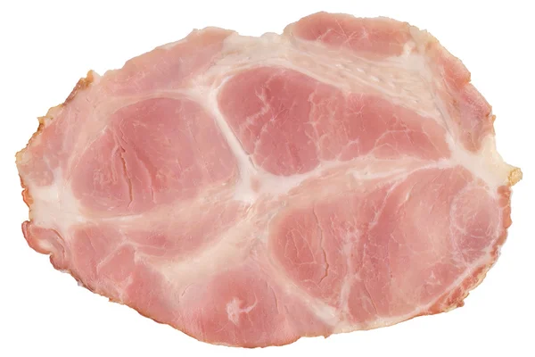 Pig Gammon Ham terisolasi di Latar Belakang Putih — Stok Foto