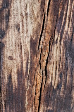 Çürümüş yıpranmış eski kare ahşap baba Bitümlü yüzey dokusunu kırık