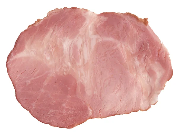 Schweinefleisch Scheibe isoliert auf weißem Hintergrund. — Stockfoto