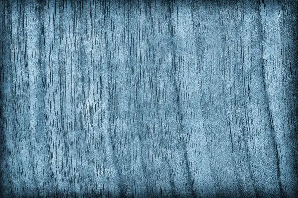 Amostra de textura de grunge de vinheta azul branqueada e manchada de madeira de noz natural — Fotografia de Stock