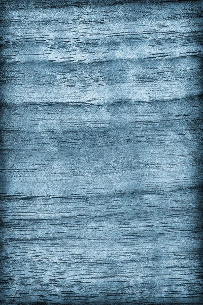 Природный ореховый дерево отбеливают и окрашенные голубые Vignette Grunge текстуры — стоковое фото