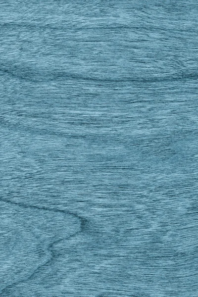 Natural Cherry Wood Veneer Bleached and Stained Marine Blue Grunge Texture Sample — Stock Photo, Image