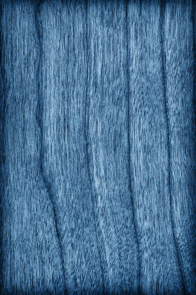 Винир из натурального вишневого дерева отбеливается и окрашивается темно-синим цветом
