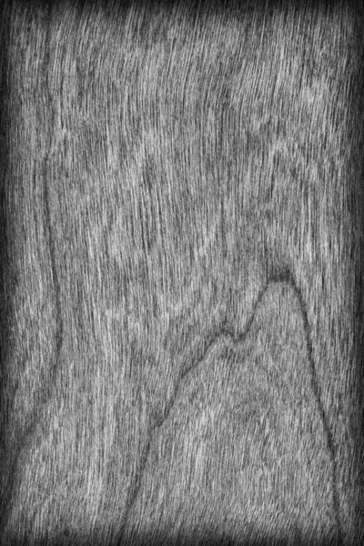 Natural Cherry Wood Veneer Bleached and Stained Gray Vignette Grunge Texture — 图库照片