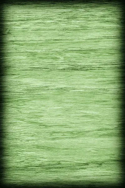 Eichenholz gebleicht und grün gefärbt Vignette Grunge Textur Probe — Stockfoto