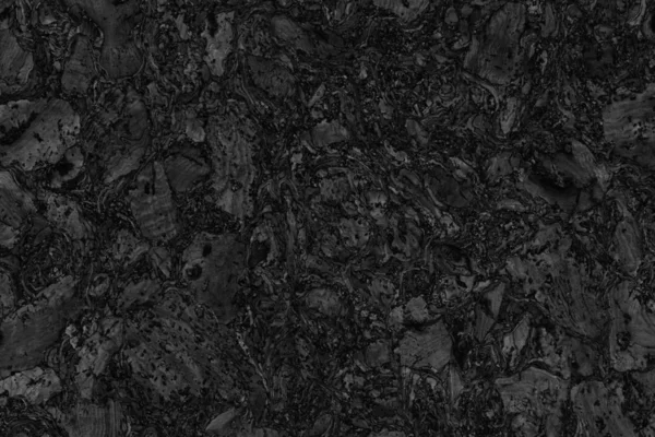 Korkfliese Holzkohle schwarz grobe Grunge-Textur — Stockfoto