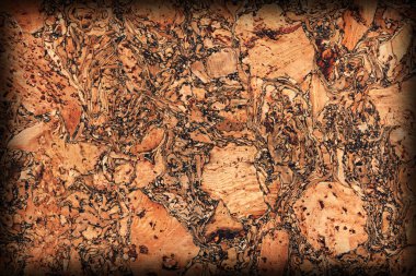 Doğal mantar döşeme kaba Vignette Grunge doku örneği