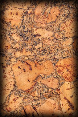 Doğal mantar döşeme kaba Vignette Grunge doku örneği