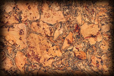 Doğal mantar döşeme kaba Vignette Grunge doku örneği