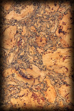 Doğal mantar döşeme kaba Vignette Grunge doku örneği