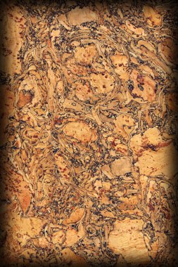 Doğal mantar döşeme kaba Vignette Grunge doku.