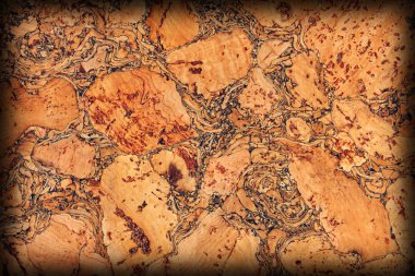 Doğal mantar döşeme kaba Vignette Grunge doku.