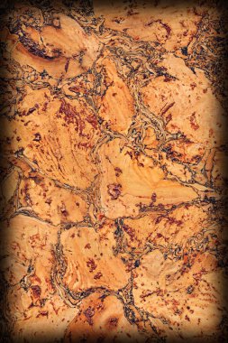 Doğal mantar döşeme kaba Vignette Grunge doku.