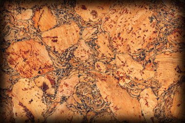 Doğal mantar döşeme kaba Vignette Grunge doku.