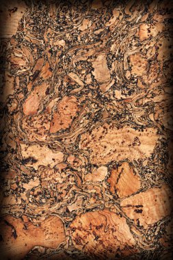 Doğal mantar döşeme kaba Vignette Grunge doku.