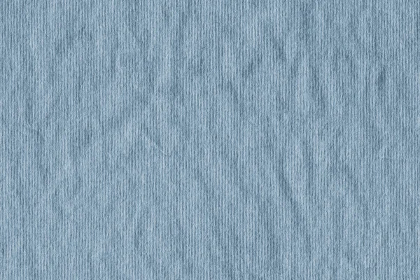 Old Powder Blue Striped Recycle Paper Crumpled Grunge Texture — Stock Photo, Image