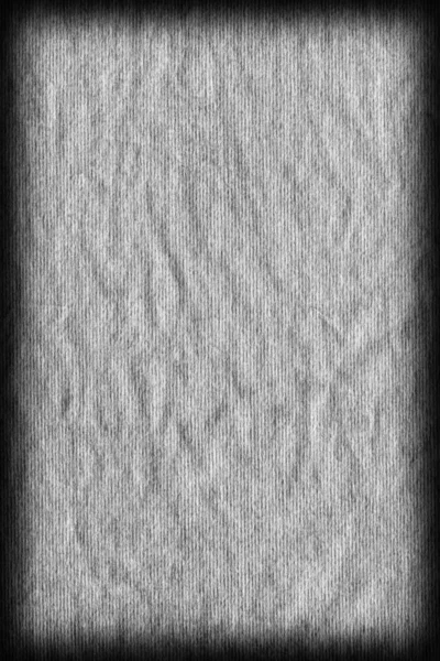 Gamla grå randig återanvända papper skrynklade Vignette Grunge konsistens — Stockfoto