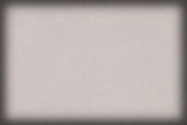 Gestreepte licht grijze Kraft papier vignet Grunge textuur — Stockfoto
