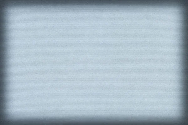 Gestreepte poeder lichtblauw Kraft papier vignet Grunge textuur — Stockfoto