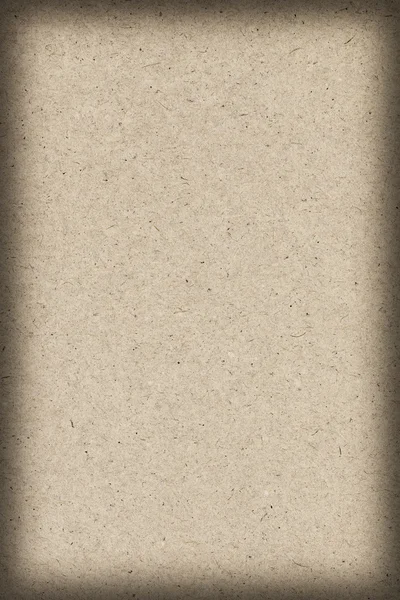 Recycle, Light Brown Kraft Paper, coarse grain vignette grunge texture. — Stock Photo, Image