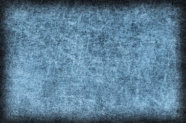 Eski karanlık mavi inek derisi Creasy kaba Vignette Grunge doku örneği