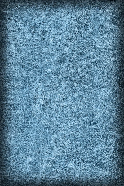 Eski karanlık mavi inek derisi Creasy kaba Vignette Grunge doku örneği — Stok fotoğraf