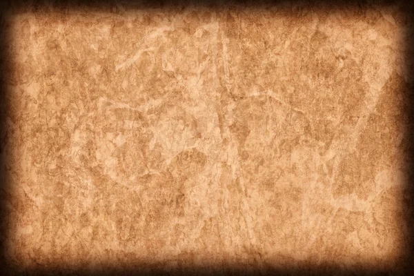 Vecchio naturale ocra-marrone pelle bovina Creasy Grunge grossolana Texture Campione — Foto Stock