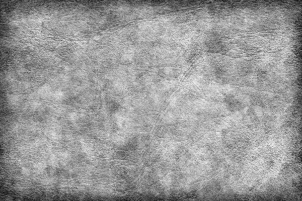 Old Dark Gray Cowhide Creasy Coarse Grunge Texture Sample — Stock Photo, Image