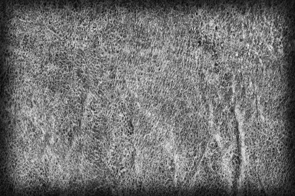 Old Dark Gray Cowhide Creasy Grunge Grunge Vignette Grunge Texture Sample — Foto de Stock
