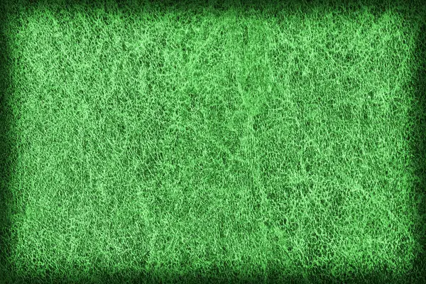 Vieille émeraude verte peau de vache Creasy Vignette grossière Grunge texture échantillon — Photo