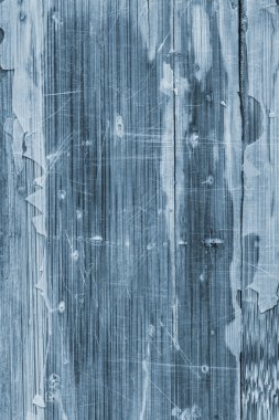 Eski mavi lekeli vernikli ahşap Lamine Panel çizilmiş soyulmuş Grunge doku kırık