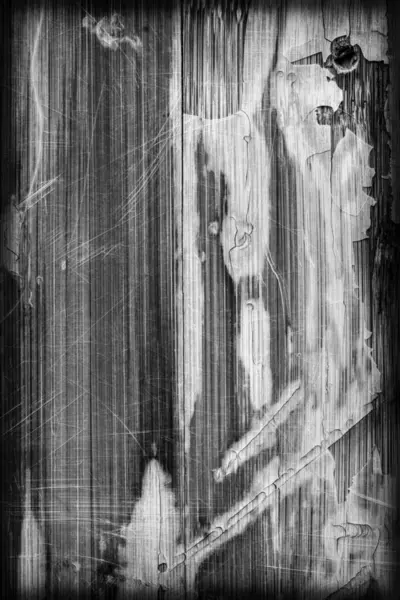 Παλιά βερνικωμένες πλαστικοποιημένο ξύλινα πάνελ λευκασμένα γκρι ραγισμένα γδαρμένο αποφλοιωμένες βινιέτα Grunge υφή — Φωτογραφία Αρχείου