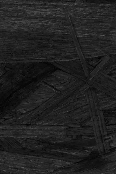 Holzspanplatten gebleicht und gebeizt Holzkohle schwarz gefärbt grobe Grunge-Textur — Stockfoto