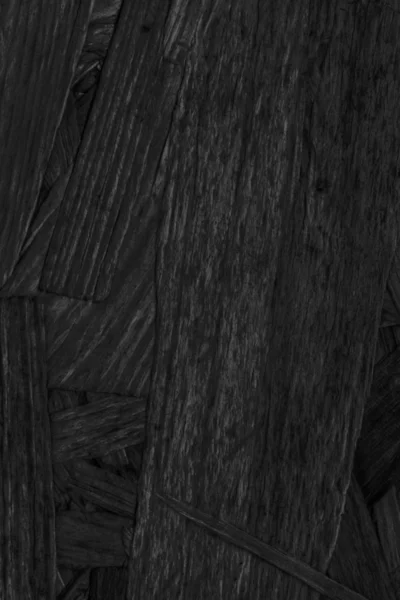 Holzspanplatten gebleicht und gebeizt Holzkohle schwarz gefärbt grobe Grunge-Textur — Stockfoto