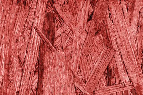 Chipboard Blanqueado y Rojo manchado grueso Grunge Textura — Foto de Stock