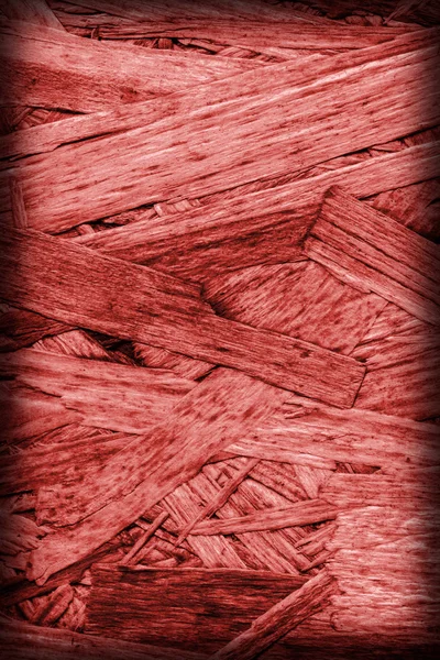 Panneau de particules blanchies et teintes rouges grossières Vignette Grunge Texture — Photo