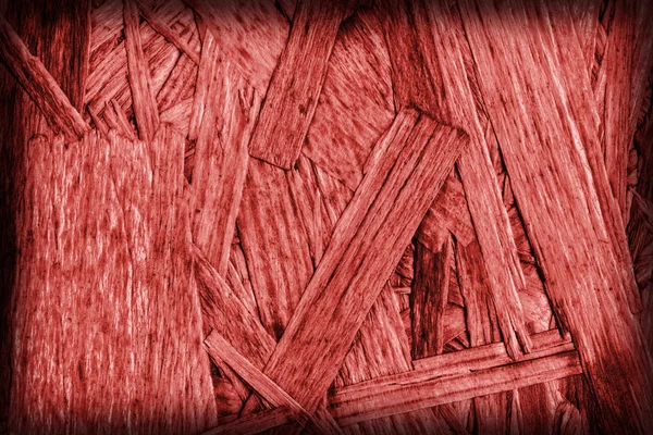 Fehérített forgácslap és piros foltos durva matrica Grunge textúra — Stock Fotó