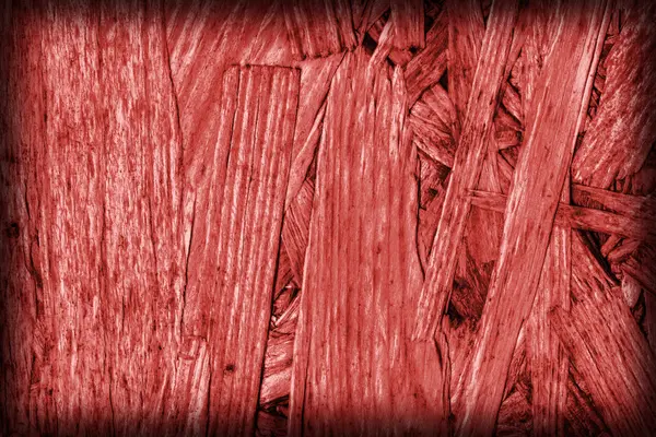 Spånskiva blekt och röda färgas grova Vignette Grunge konsistens — Stockfoto