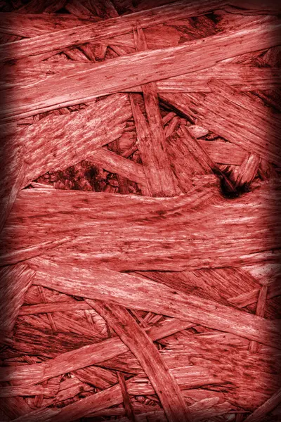 Truciolare sbiancato e rosso macchiato grossolana Vignetta Grunge Texture — Foto Stock